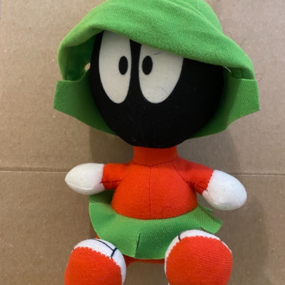Warner Bros Green and Red Marvin the Martian Stuffed Animal